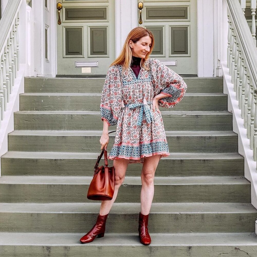 NWOT ANTHROPOLOGIE CLEOBELLA Rodriga Tasseled Mini Dress M - Picture 2 of 15